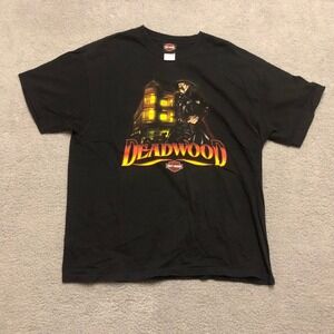 Harley-Davidson Deadwood South Dakota Graphic T-Shirt Black XL Biker Motorcycle
